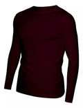 Classic Burgundy Long Sleeve Shirt